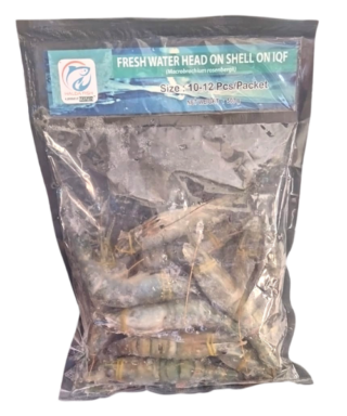 Black Tiger Shrimp Head On Shell On (10-12pcs) IQF (Export Quality)